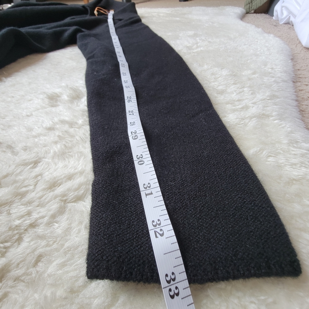NWT Quince 100% Cashmere Collared Cardigan, Heather Black, L - Picture 8 of 10